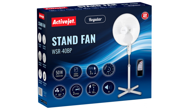 Stand Fan with Remote Control Activejet Regular WSR-40BP
