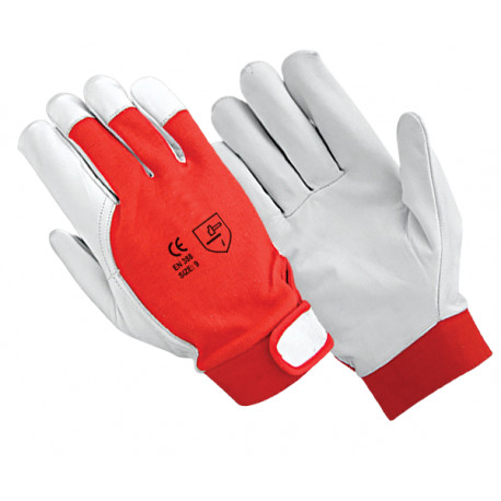 Hard Work töökindad kitse pindnahk/riie krõpsuga 4011 8