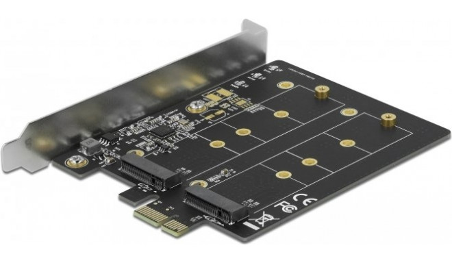 DeLOCK PCI Express x1 card to 2 x internal M.2 Key B, adapter