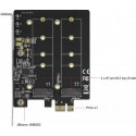 DeLOCK PCI Express x1 card to 2 x internal M.2 Key B, adapter