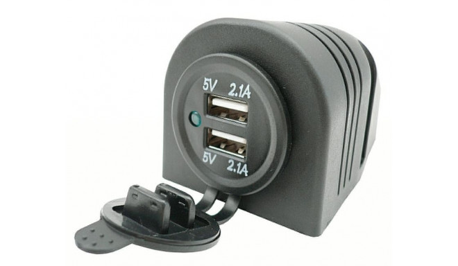 Duubel USB pesa laadija 12/24V 4,2A