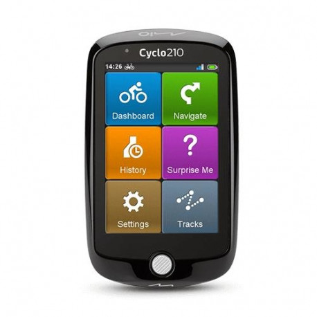 Mio Cyclo 210 navigator Handheld/Fixed 8.89 cm (3.5") Touchscreen 151 g Black