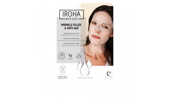 IROHA WRINKLE FILLER & ANTI-AGE wrinkle filler face & neck mask 30 ml