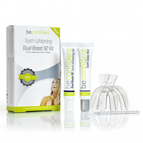 BECONFIDENT TEETH WHITENING dual boost X2 kit
