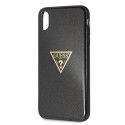 Guess iPhone XS Max GUHCI65SGTLBK black hard case Glitter Triangle