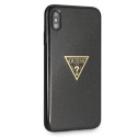 Guess iPhone XS Max GUHCI65SGTLBK black hard case Glitter Triangle