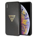Guess iPhone XS Max GUHCI65SGTLBK black hard case Glitter Triangle