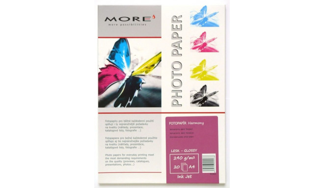 ARMOR Fotopapír Harmony 240g, A4 glossy, 20 listů, inkjet