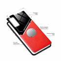 Mocco Lens Leather Back Case for Apple Iphone 12 Mini Red