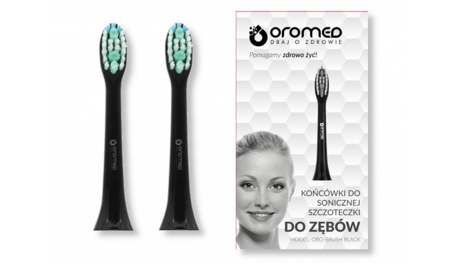 Sonic toothbrush tip ORO-BRUSH BLACK