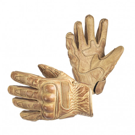 Leather Motorcycle Gloves B-STAR McLeather - Vintage Brown XL