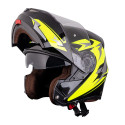 Flip-Up Motorcycle Helmet W-TEC Vexamo PI Graphic w/ Pinlock - Black Graphic L(59-60)