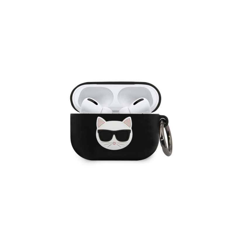 belief Significance Monopoly Karl Lagerfeld case for AirPods Pro KLACAPSILCHBK black Silicone Choupette  - Accessories for headphones - Photopoint