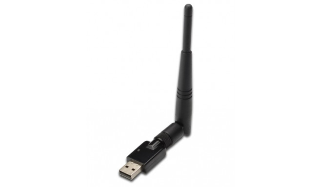DIGITUS Wireless 300N USB 2.0 adapter, WPS, detachable antenna