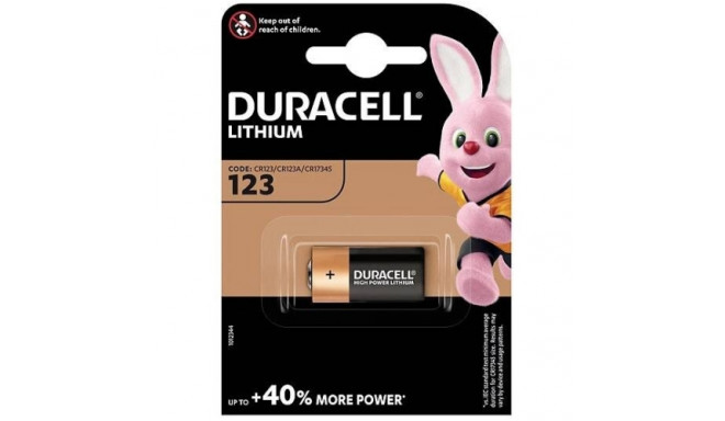 Duracell DL 123 (CR123) Blistera iepakojumā 1gb.