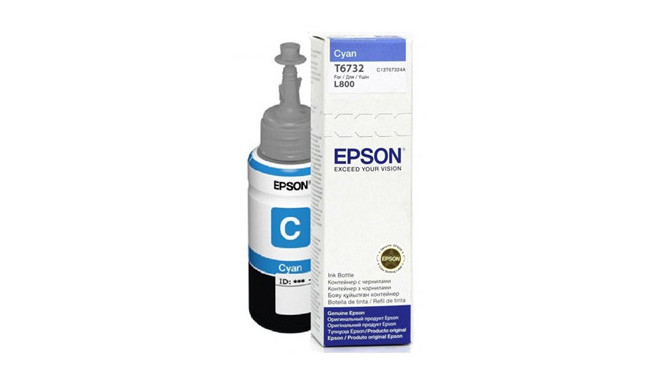 Epson чернила T6732, cyan (открытая упаковка)