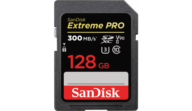Sandisk mälukaart SDXC 128GB Extreme Pro UHS-II (avatud pakend)