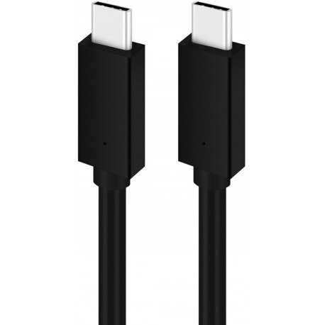 Platinet cable USB-C - USB-C 5A 100W 1m, black (PUCC5A1B)