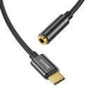 Baseus adapter USB L54 type C to mini-jack (3,5 mm) black