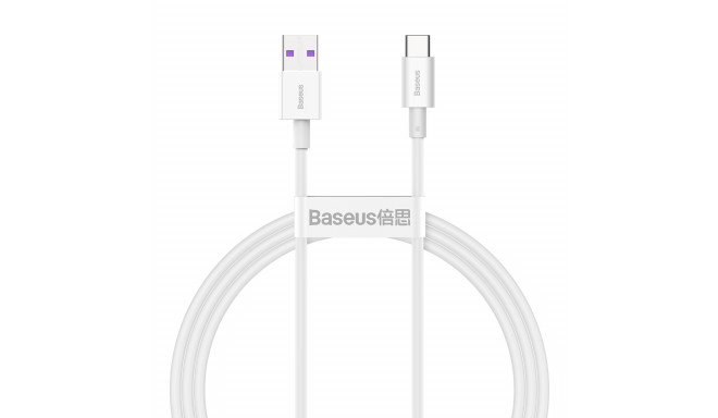 Baseus kaabel Superior USB - USB-C 66W 1m, valge