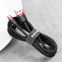 Baseus cable Cafule USB - microUSB 1,0 m 2,4A red-black