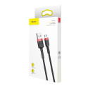 Baseus cable Cafule USB - microUSB 1,0 m 2,4A red-black