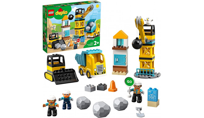 LEGO toy set DUPLO construction site with wrecking ball (10932)