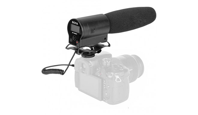 Boya Mini Condenser BY-DMR7 direkcionālais mikrofons ar iebūvētu rakstītāju