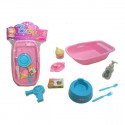 Doll's Bath Set with Accessories Pink (9 pcs)
