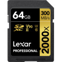 Lexar memory card SDXC 64GB Professional 2000x UHS-II U3 V90