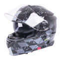 Flip-Up Motorcycle Helmet W-TEC V271 Black-Yellow XL (61-62)