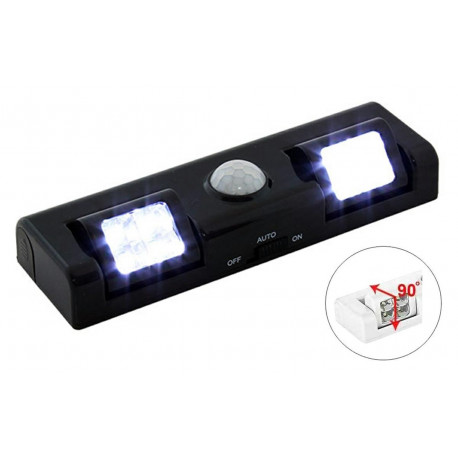 ZD26B LAMPKA 8 LED CZUJNIK RUCHU CZARNA