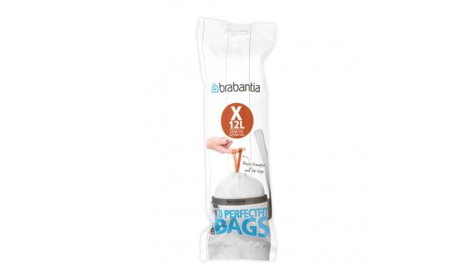 Prügikotid Brabantia X 10-12L, 11 67 28 ( 20 kotti rullis ) 12L ja BO prügikastile, K-49,0cm,L-35,5c