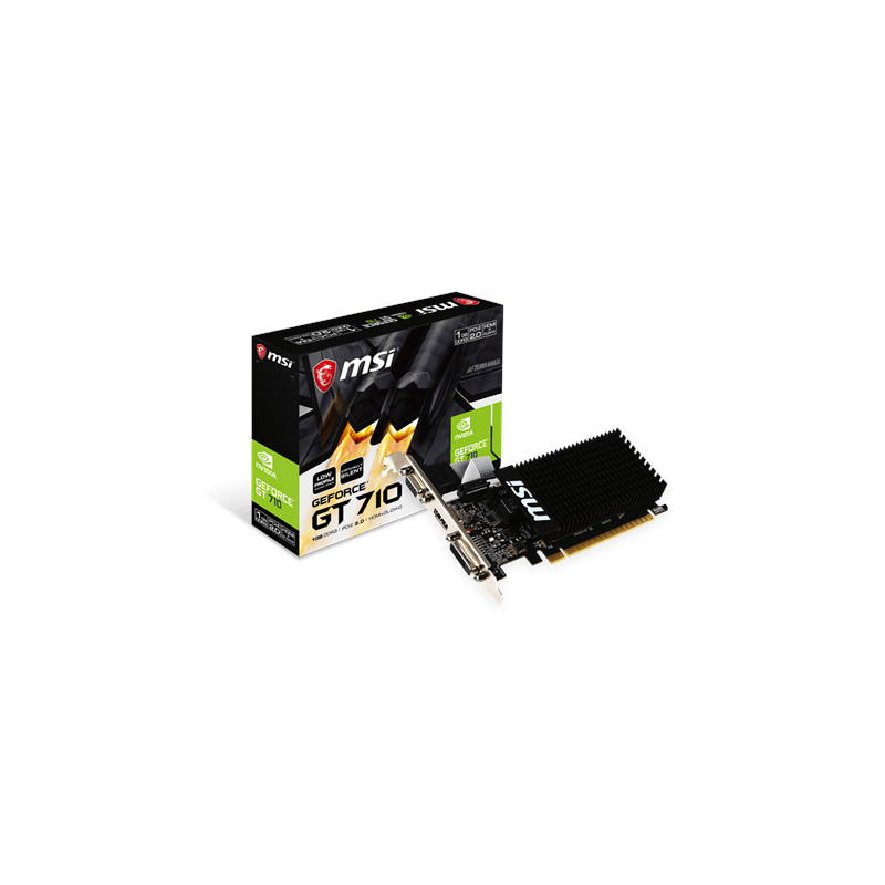 MSI GT 710 1GD3H LP NVIDIA GeForce GT 710 1GB Video Card HDMI VGA