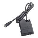 Caruba Nikon EN EL14 full decoding Dummy battery (straight cable)