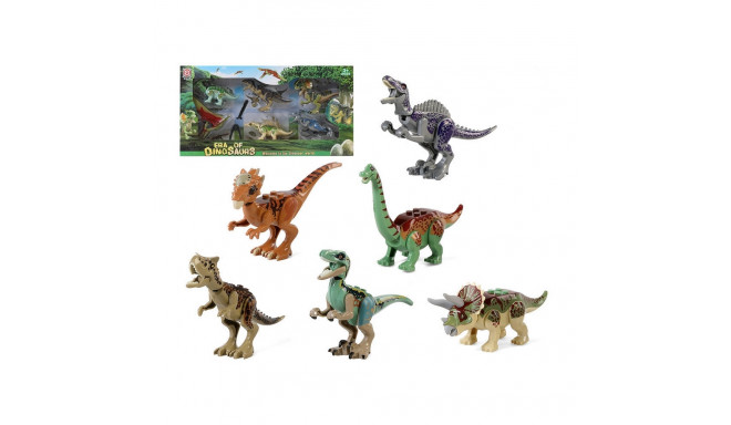 6 Dinazauru Komplekts Era of Dinosaurs Plastmasa (42 x 22 cm)