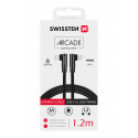Swissten L Type Textile Universal Quick Charge 3.1 USB-C to Lightning Data and Charging Cable 1.2m B