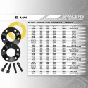 Atdalītāju komplekts OMP 4x108 57,1 M14 x 1,50 5 mm