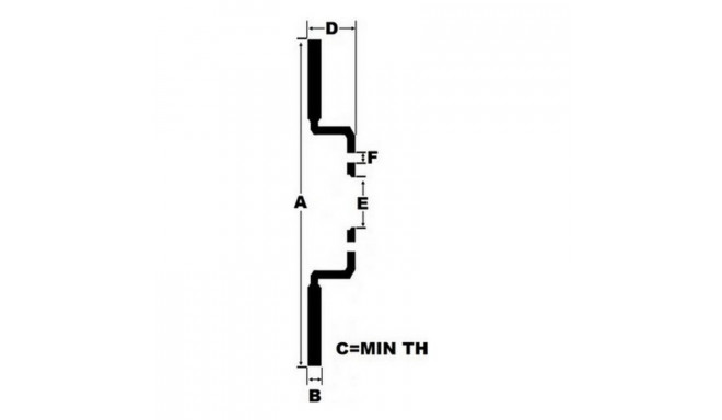 Тормозные диски Black Diamond 6KBD1383G6 твердый задний 6 Лучи