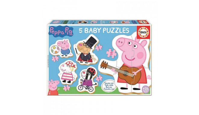 5-Puzzle Set Peppa Pig Educa