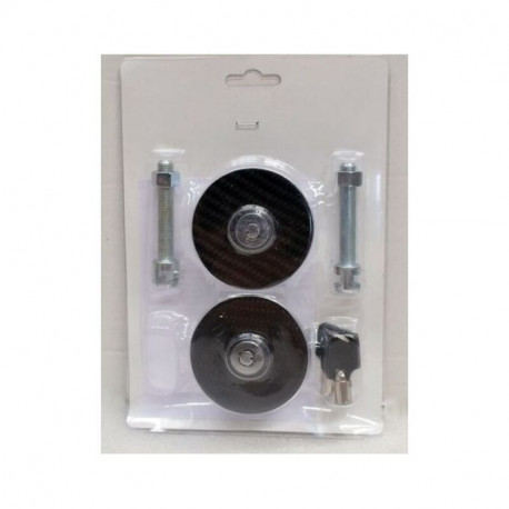 Kapoti lukk OCC Motorsport OCCRC009 Must Hõbedane