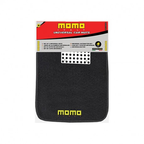 Auto põrandamattide komplekt Momo 016 Universaalne Must/Punane (4 pcs)