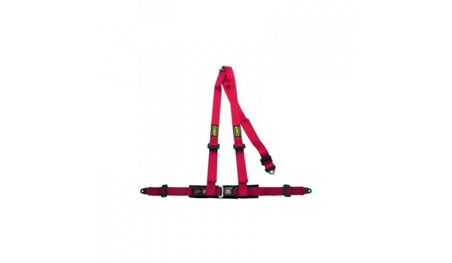 3 Point Attachment Harness OMP Road 3 Red