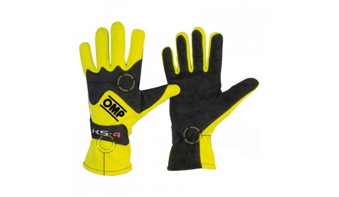 Мужские водительские перчатки OMP MY2018 Чёрный (S)
