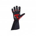 Men's Driving Gloves OMP KS-2R Sarkans Melns (XL)