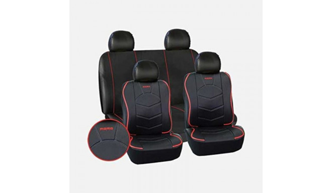 Car Seat Covers Momo 018 Black Universal 10 pcs