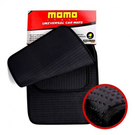 Auto põrandamatt Momo 008 Universaalne Must (4 pcs)