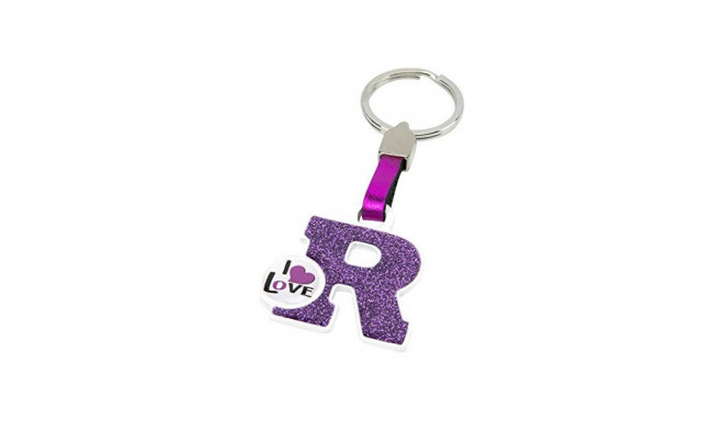 Keychain Letter R - Pink