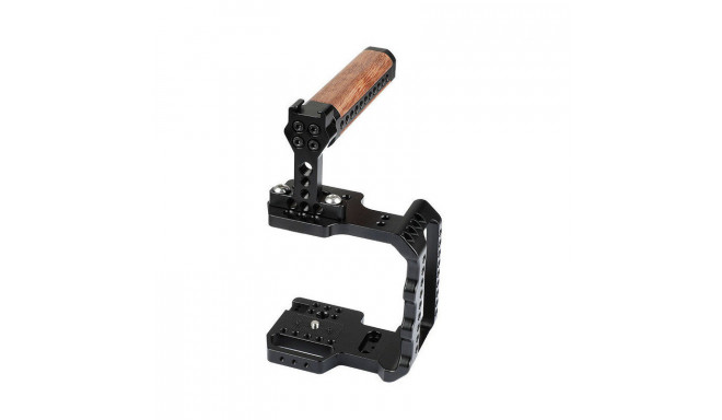 Caruba Half Cage met Wooden Top Handle voor BMPCC 4K