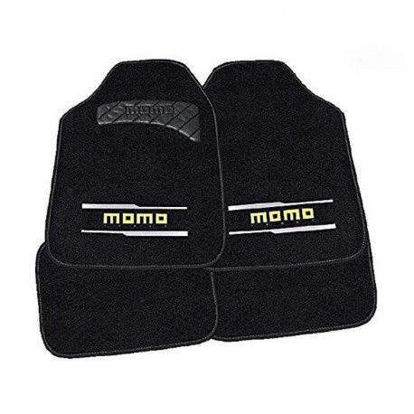 Auto põrandamattide komplekt Momo 005 Universaalne Must/Hall (4 pcs)